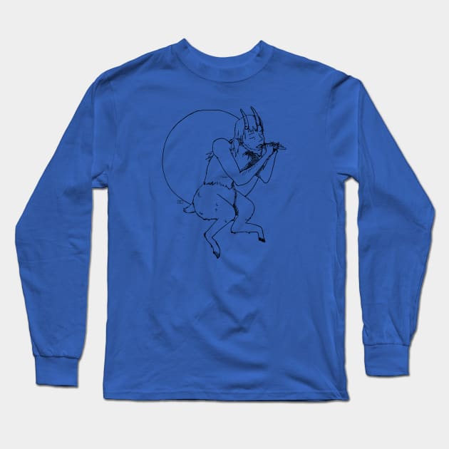 Faun Long Sleeve T-Shirt by hearthfiredraws